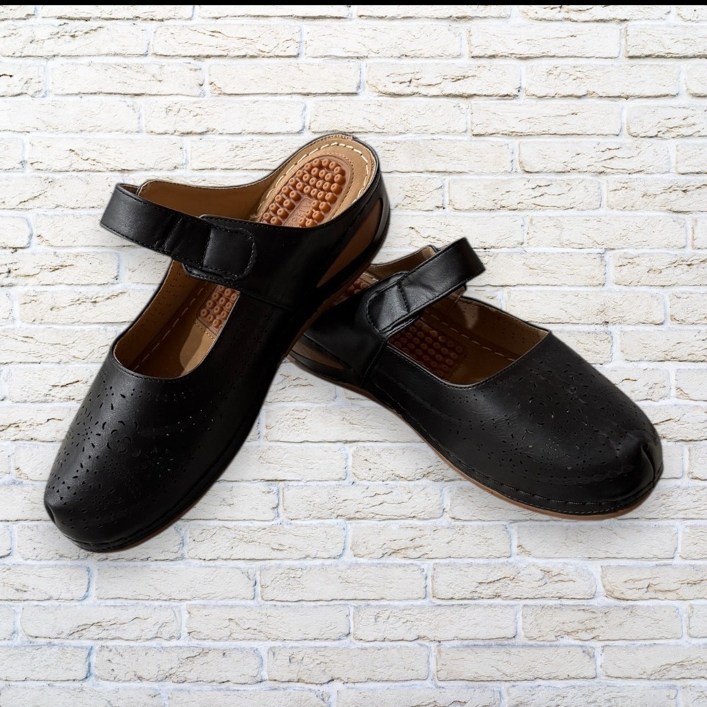 ALICEGANA Orthopedic Mule Shoes for women - Massaging Shoe Size 41 - Black - Picture 7 of 7